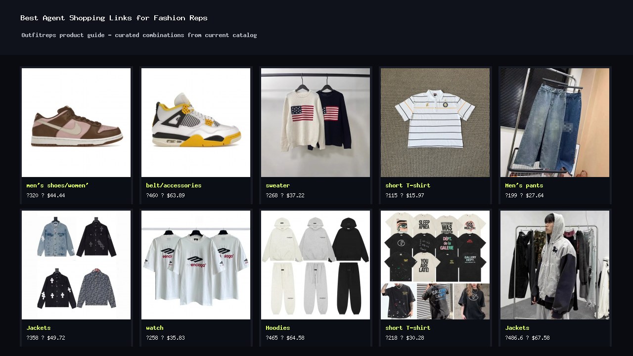 Best Agent Shopping Links for Fashion Reps