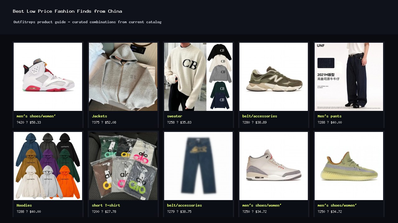 Best Low Price Fashion Finds from China