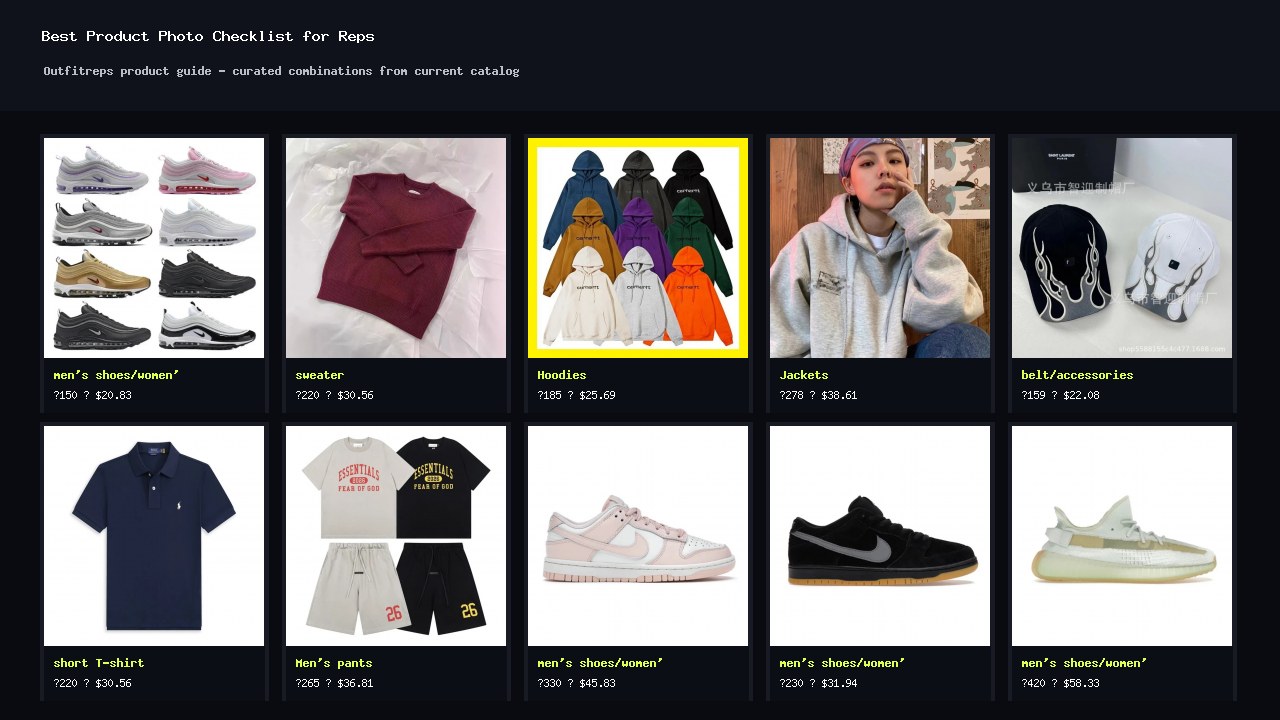 Best Product Photo Checklist for Reps