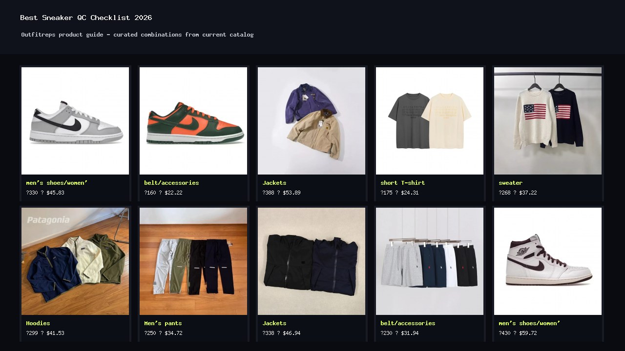 Best Sneaker QC Checklist 2026