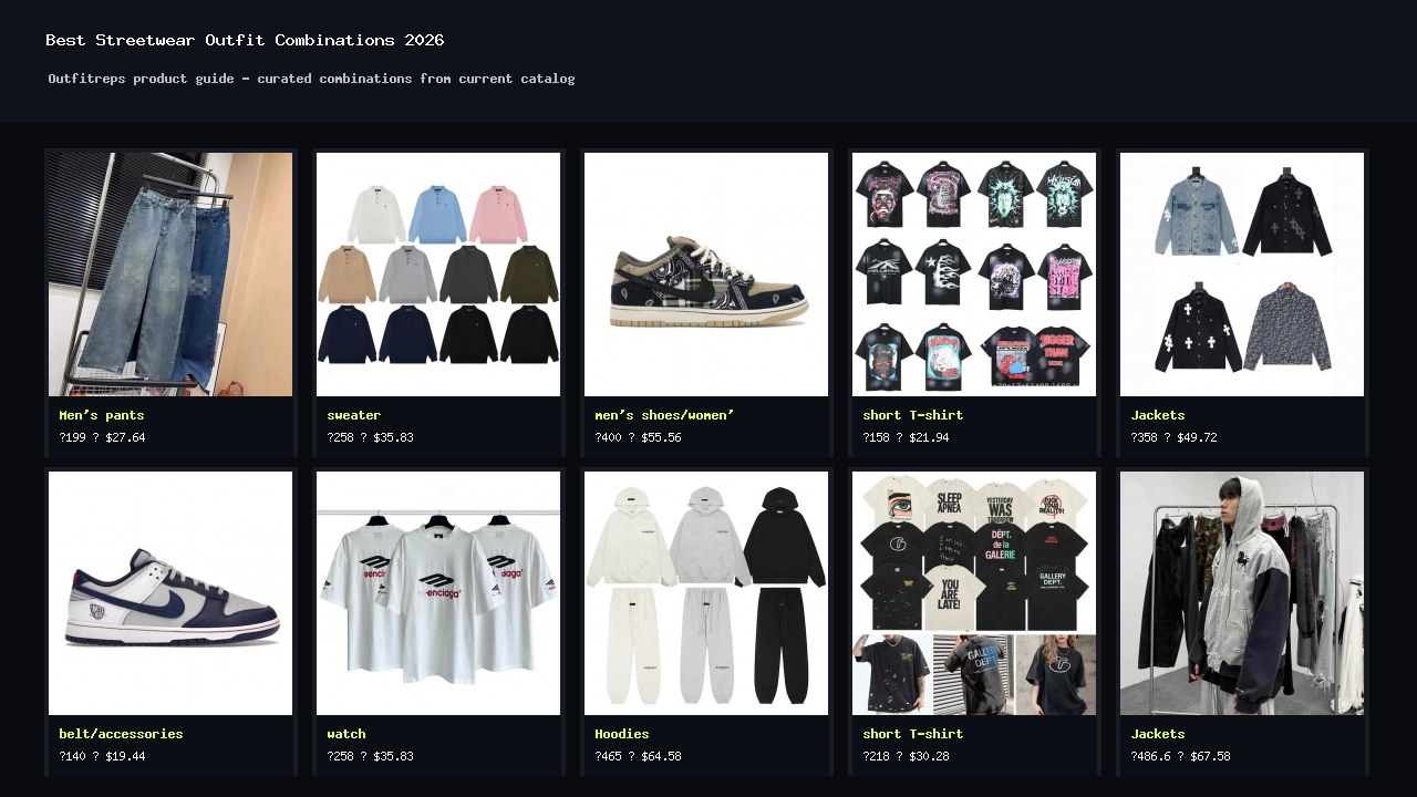 Best Streetwear Outfit Combinations 2026