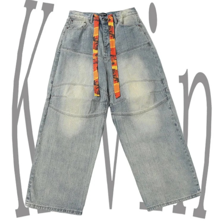 Balenciaga 25ss new Balenciaga silhouette denim trousers-H129 streetwear outfit product
