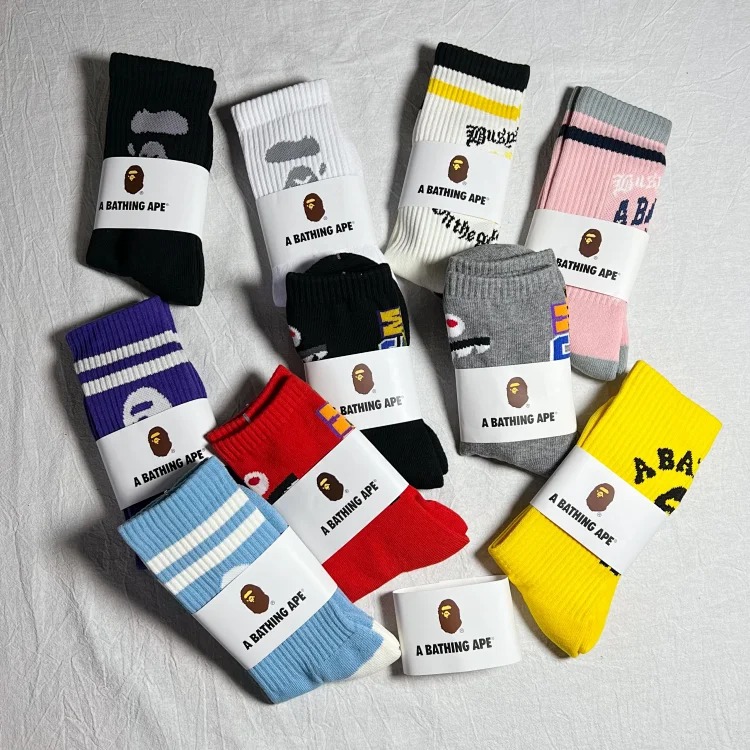 BAPE towel trick socks 2 ape man socks collection 2 streetwear outfit product