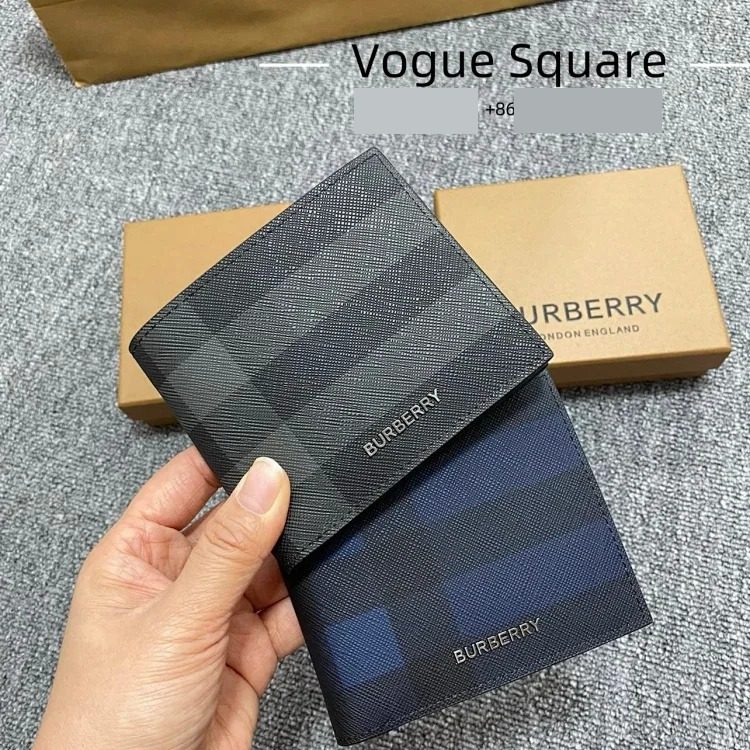 Br wallet made of plaid and leather streetwear outfit product