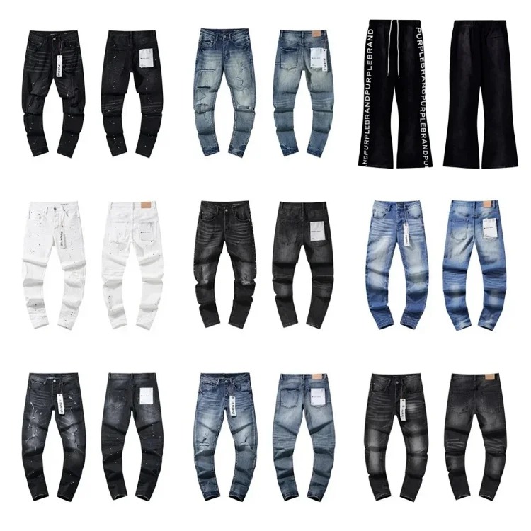 Cross-border European and American jeans retro ripped and handsome American style L-001 streetwear outfit product