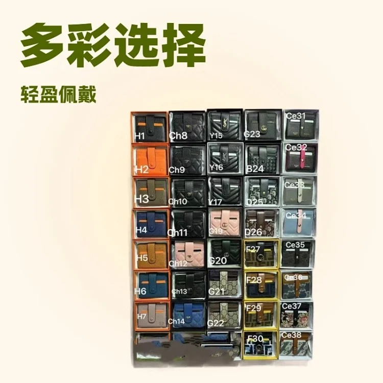 Cross-border wallet new style 2024 women's fashion multi-layer bag large capacity 30% off coins simple multi-card slot genuine leather streetwear outfit product