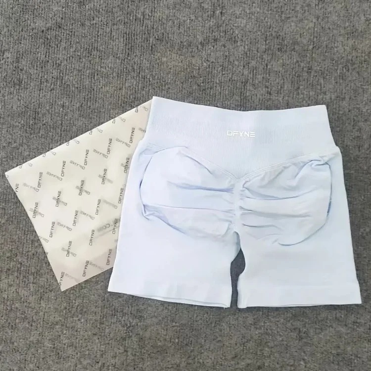 DFYNE (full color original label) Amazon's popular three-section waist sports running fitness high-waist butt-lifting yoga shorts. streetwear outfit product