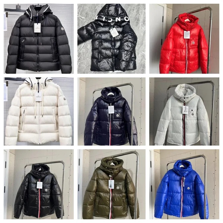 Fashionable hooded down jacket streetwear outfit product