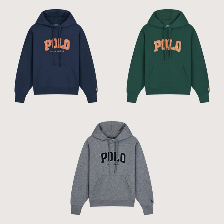 FW25 Polo collar kangaroo pocket long-sleeved sweatshirt for men streetwear outfit product