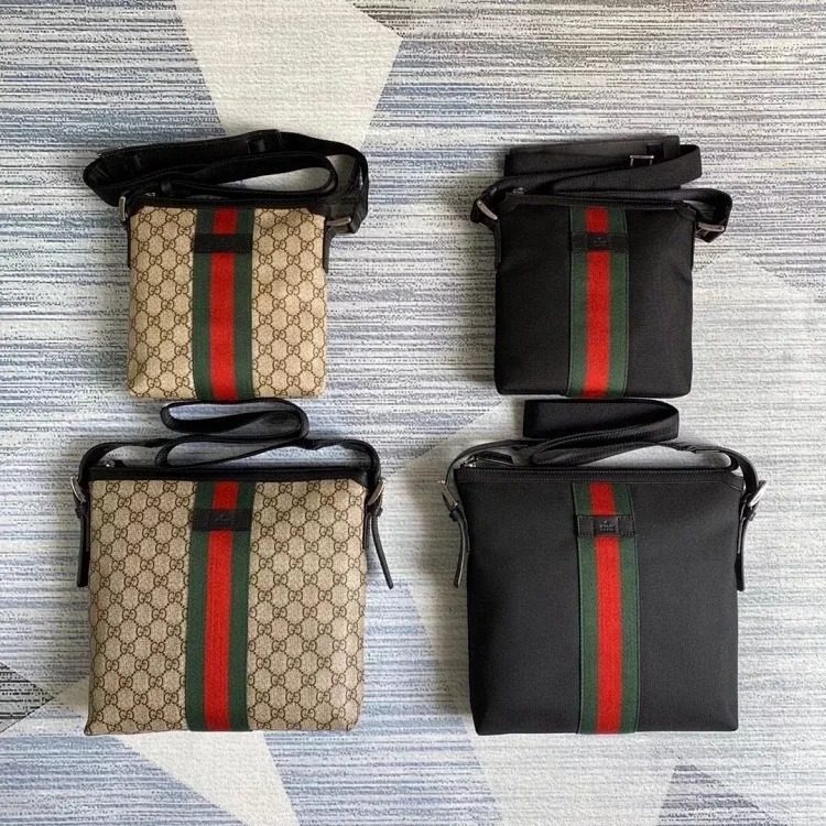 Gucci crossbody bag red and green striped men's shoulder bag large size 387111 small size 471454 streetwear outfit product