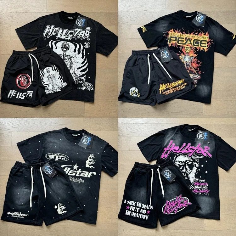 HellÓstar Studios T-shirt Shorts Sets streetwear outfit product