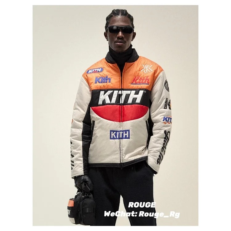 KITH DAFT PUNK Daft Punk Brixton full zipper racer casual jacket streetwear outfit product