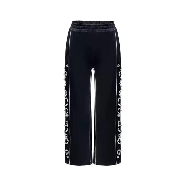 Laobai GO Pearl Simple Versatile Loose Sweatpants Casual Pants Men and Women Same Style Summer streetwear outfit product