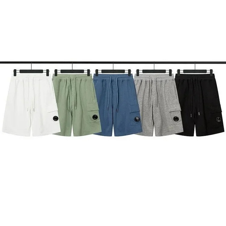Lens men's and women's loose sports casual pants couple shorts-CY streetwear outfit product
