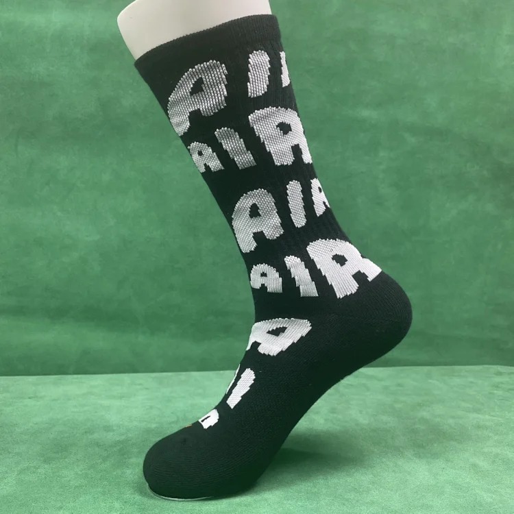 Letter print socks streetwear outfit product