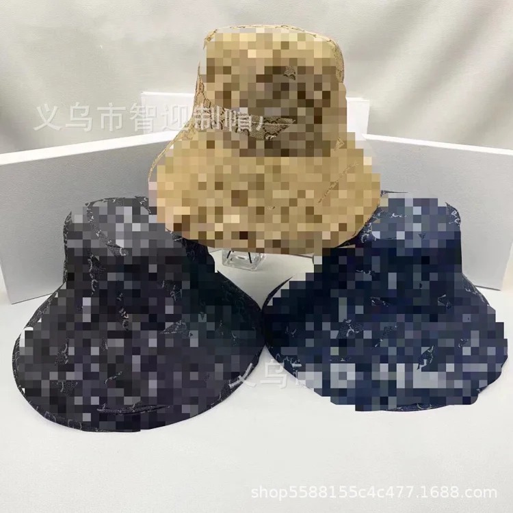 Louis Vuitton 2023 small letter correct presbyopic big brim denim fisherman hat women's spring and summer sun protection hat light streetwear outfit product