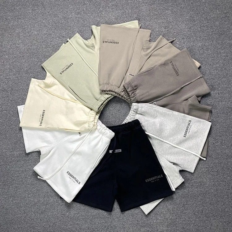 Multi-line shorts ES cotton sports shorts casual five-quarter pants street fashion loose streetwear outfit product
