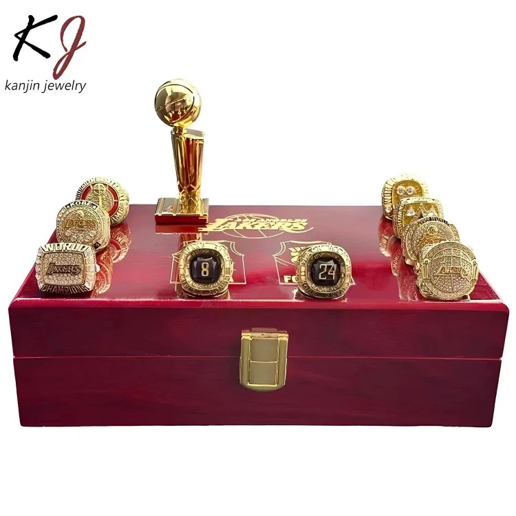 NBA Los Angeles Lakers Kobe 9 championship rings trophy set factory wholesale streetwear outfit product