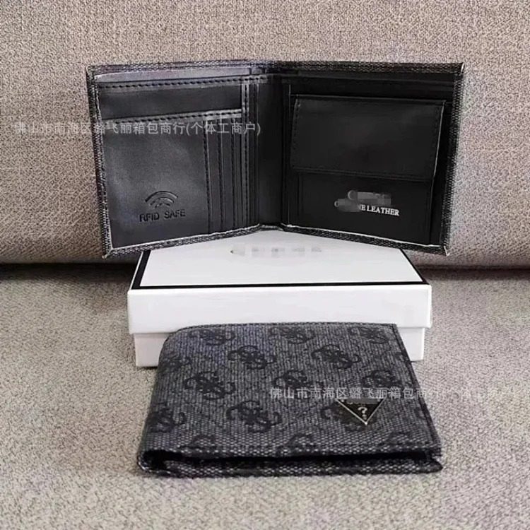 New wallet men's short fashion wallet with multiple card slots streetwear outfit product