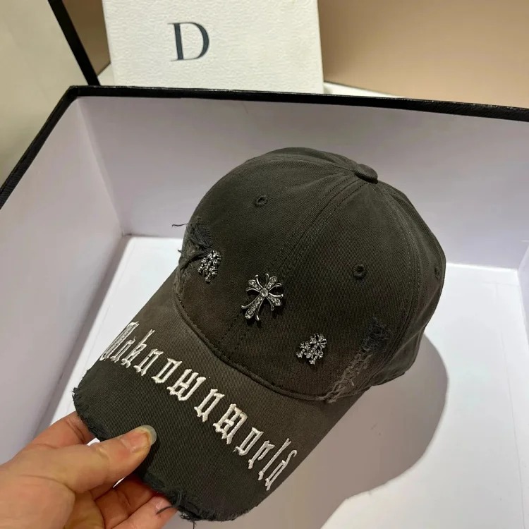 Personalized washed hole duck baseball cap streetwear outfit product