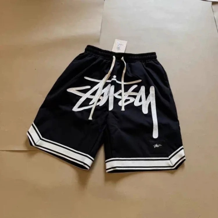 Simple letter embroidery sports beach casual quick-drying three-quarter pants basketball shorts streetwear outfit product