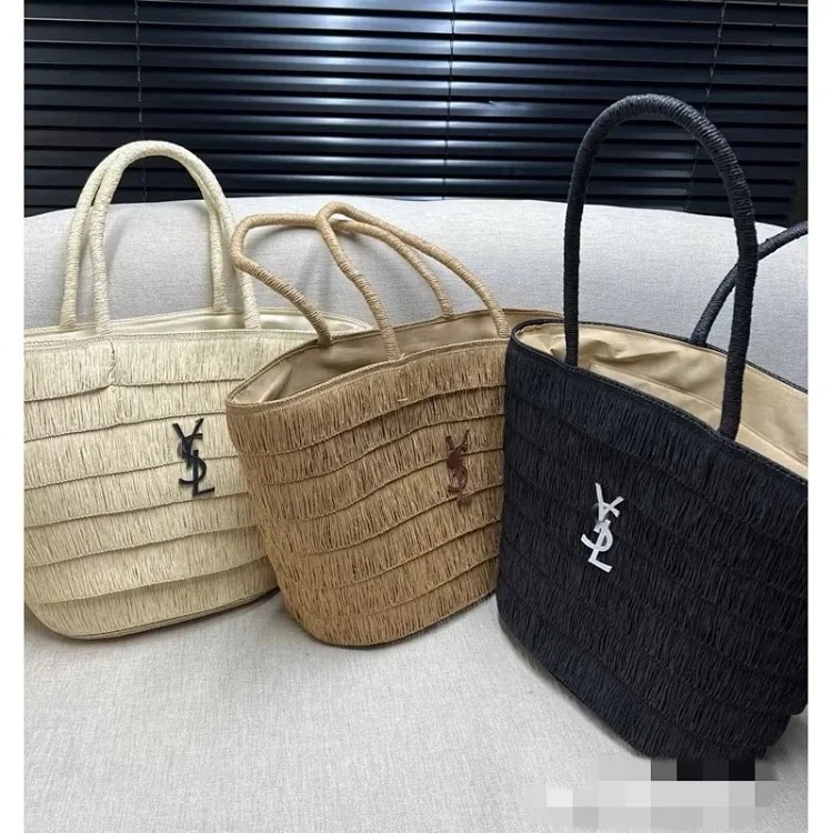 Straw hat straw bag set foldable sun hat outdoor beach bag hat sun hat streetwear outfit product
