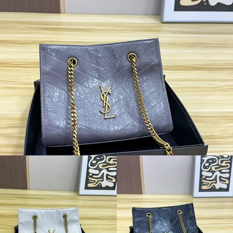 Tote bag, versatile and high-end, foldable box, can be worn on one shoulder or cross-body streetwear outfit product