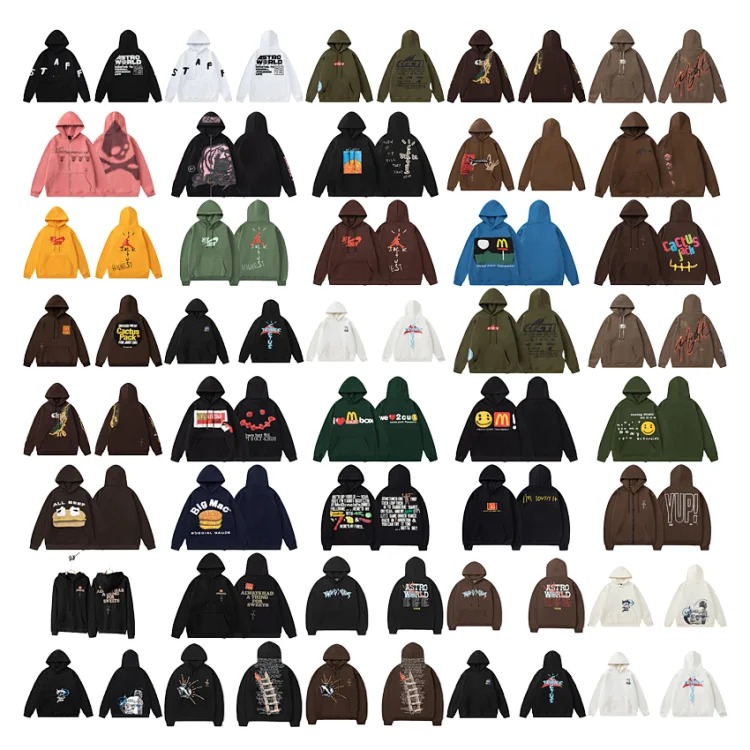 Travis Scott hooded sweatshirt streetwear outfit product