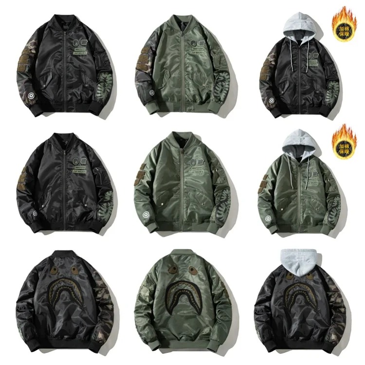 YH52 air force pilot jacket autumn and winter thickened baseball uniform streetwear outfit product