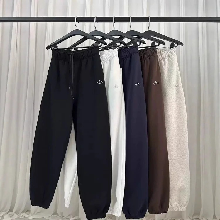 Yoga sweatpants, wide leg pants, drawstring trousers, loose and casual streetwear outfit product