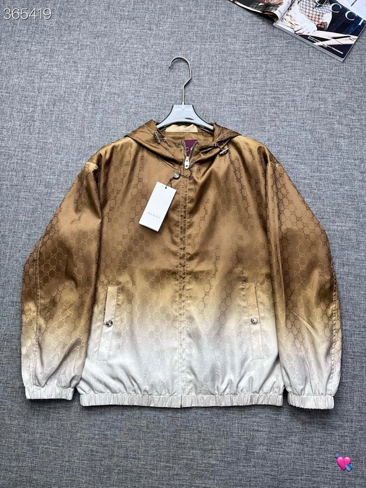 GUCCI 2026 new men's fashionable casual hooded jacket jacket