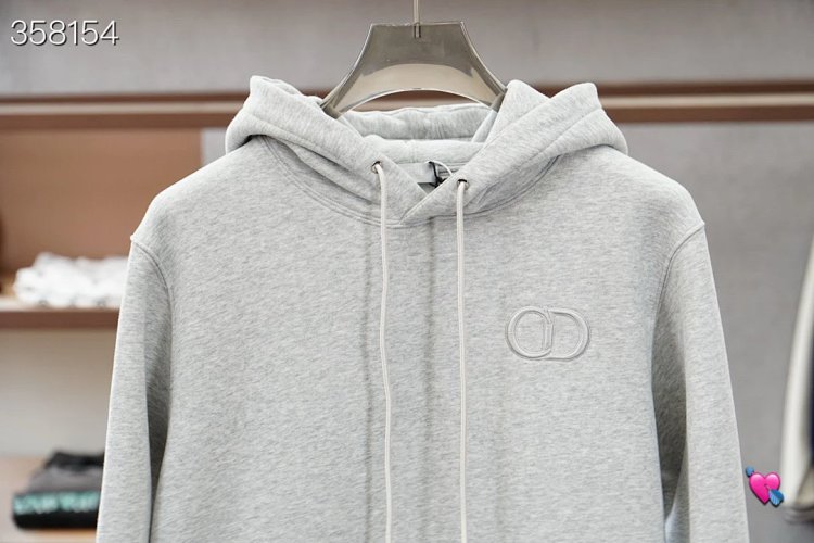 DiorDior classic CD embroidered hooded pure cotton men's fashionable casual hooded sweatshirt | Outfitreps Spreadsheet