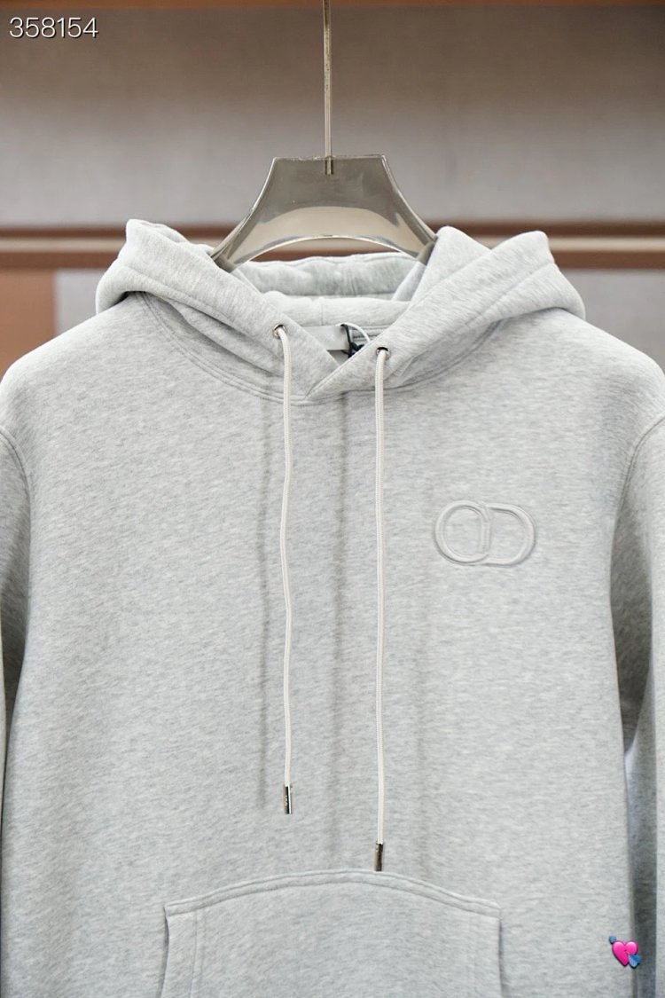 DiorDior classic CD embroidered hooded pure cotton men's fashionable casual hooded sweatshirt | Outfitreps Spreadsheet