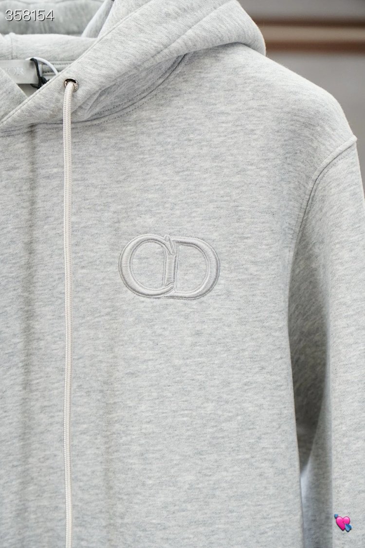 DiorDior classic CD embroidered hooded pure cotton men's fashionable casual hooded sweatshirt | Outfitreps Spreadsheet