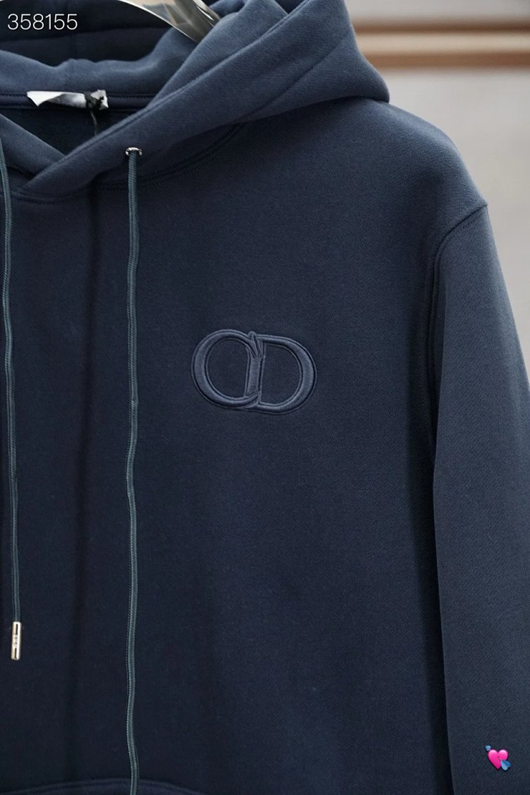 DiorDior classic CD embroidered hooded pure cotton men's fashionable casual hooded sweatshirt | Outfitreps Spreadsheet