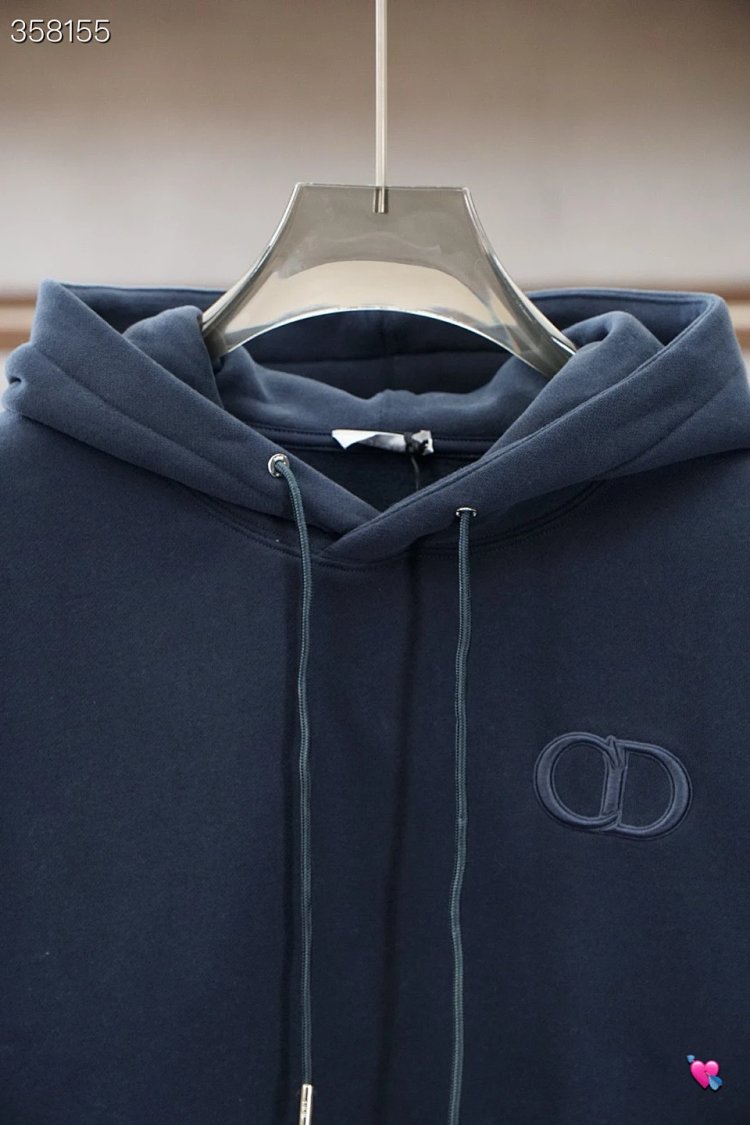 DiorDior classic CD embroidered hooded pure cotton men's fashionable casual hooded sweatshirt | Outfitreps Spreadsheet