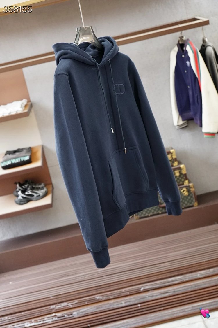 DiorDior classic CD embroidered hooded pure cotton men's fashionable casual hooded sweatshirt | Outfitreps Spreadsheet