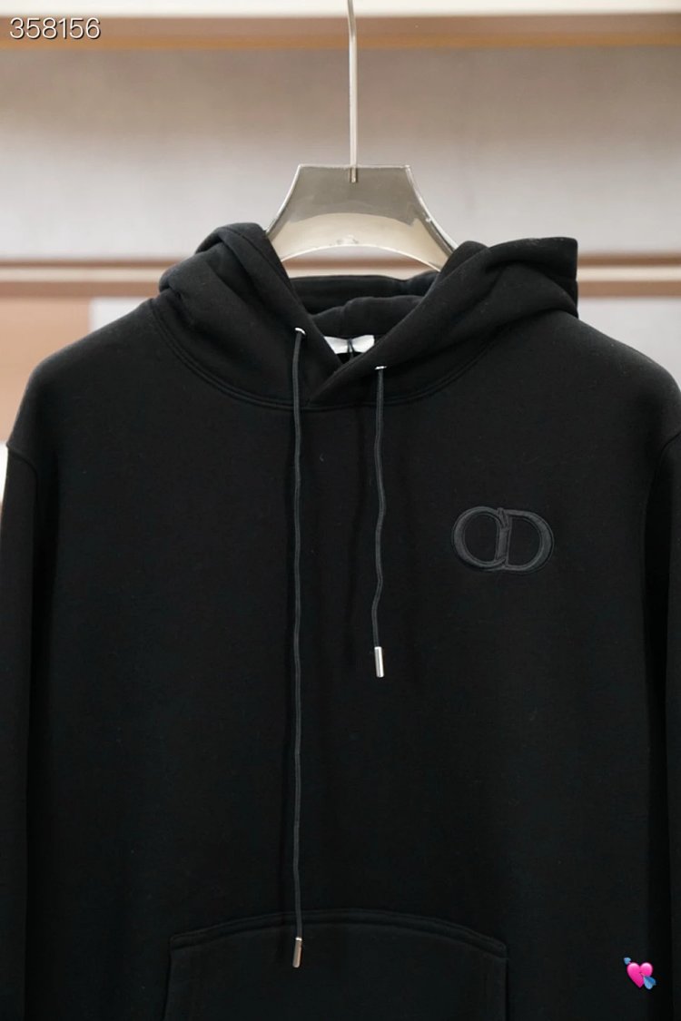 DiorDior classic CD embroidered hooded pure cotton men's fashionable casual hooded sweatshirt | Outfitreps Spreadsheet