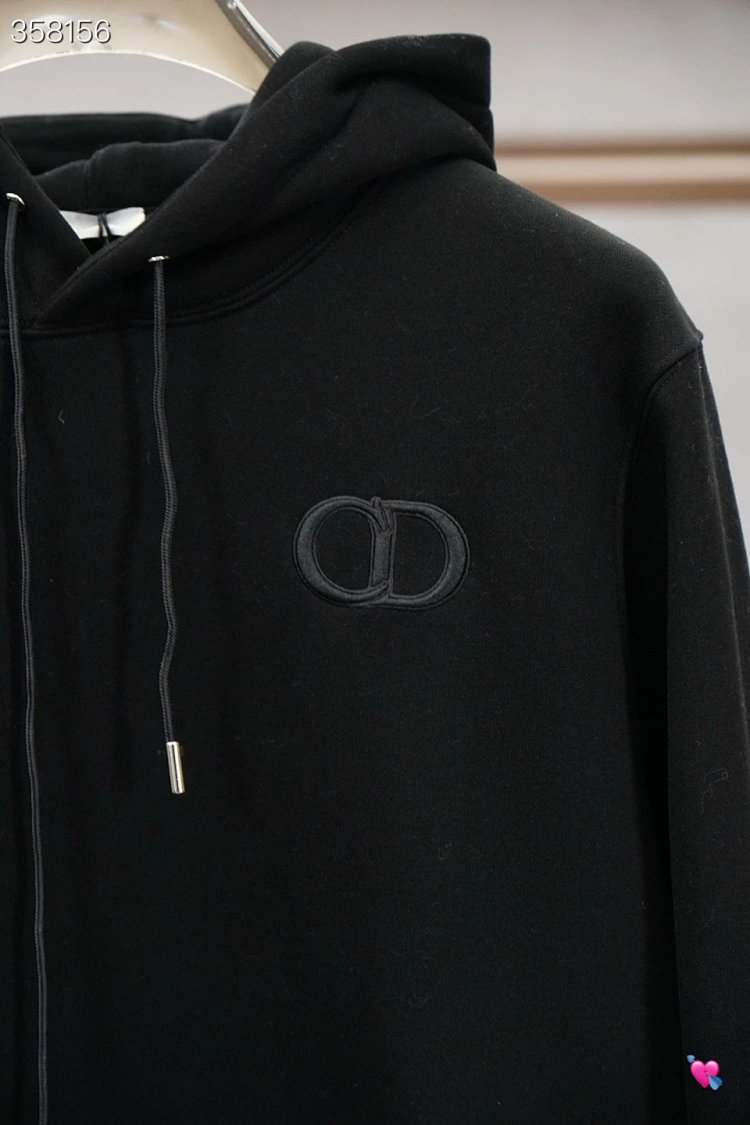 DiorDior classic CD embroidered hooded pure cotton men's fashionable casual hooded sweatshirt | Outfitreps Spreadsheet