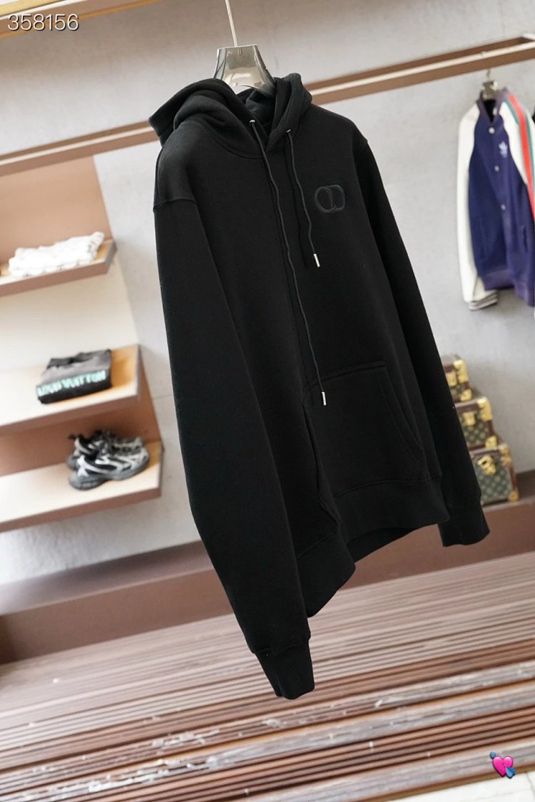 DiorDior classic CD embroidered hooded pure cotton men's fashionable casual hooded sweatshirt | Outfitreps Spreadsheet