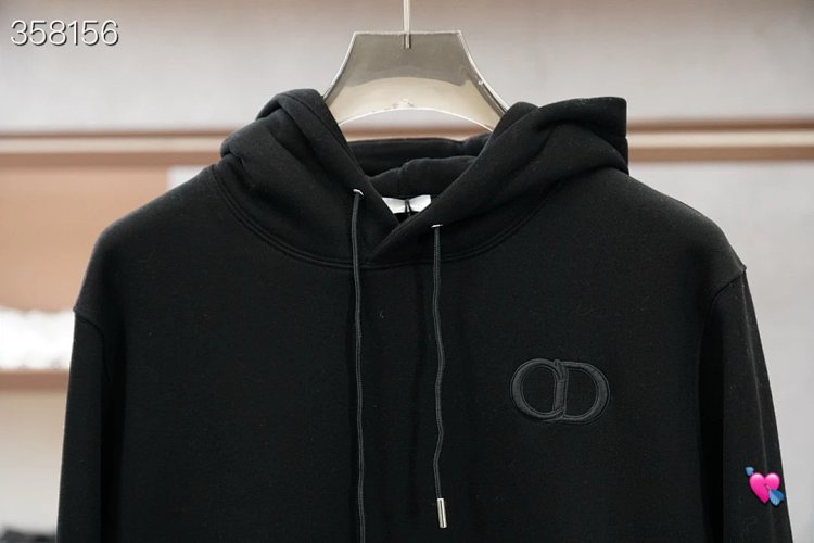 DiorDior classic CD embroidered hooded pure cotton men's fashionable casual hooded sweatshirt | Outfitreps Spreadsheet