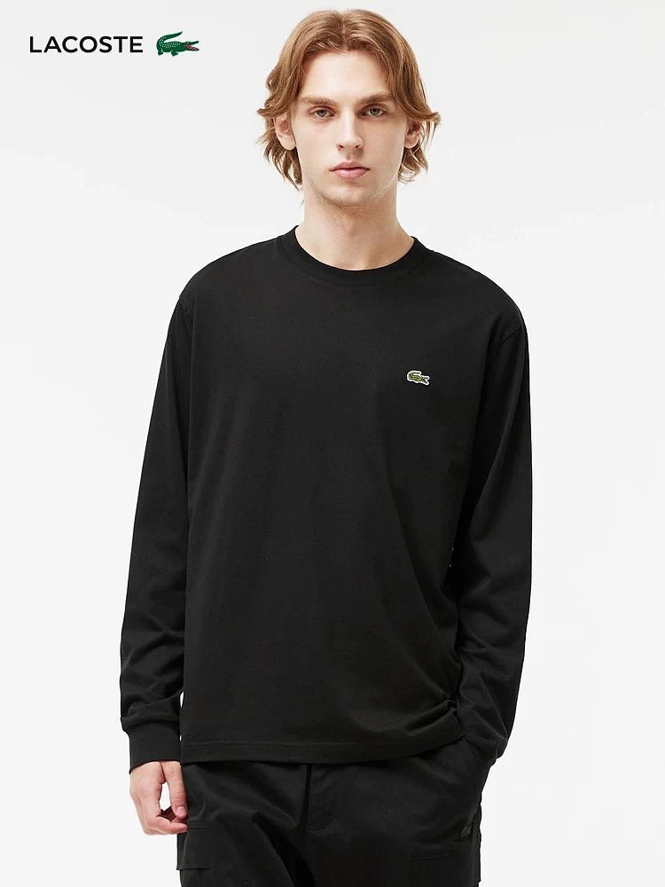 LACOSTE French crocodile men's pure cotton round neck long sleeved T-shirt TH7307 | Outfitreps Spreadsheet