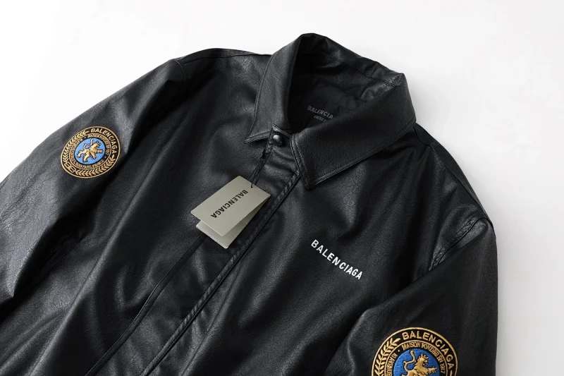 Balenciaga Simulated PU leather jacket with loose fit | Outfitreps Spreadsheet