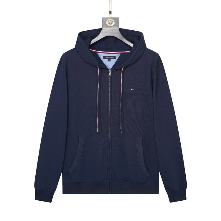 TommySweatshirt men's hooded cardigan Tommy men's sweatshirt casual hooded sweat