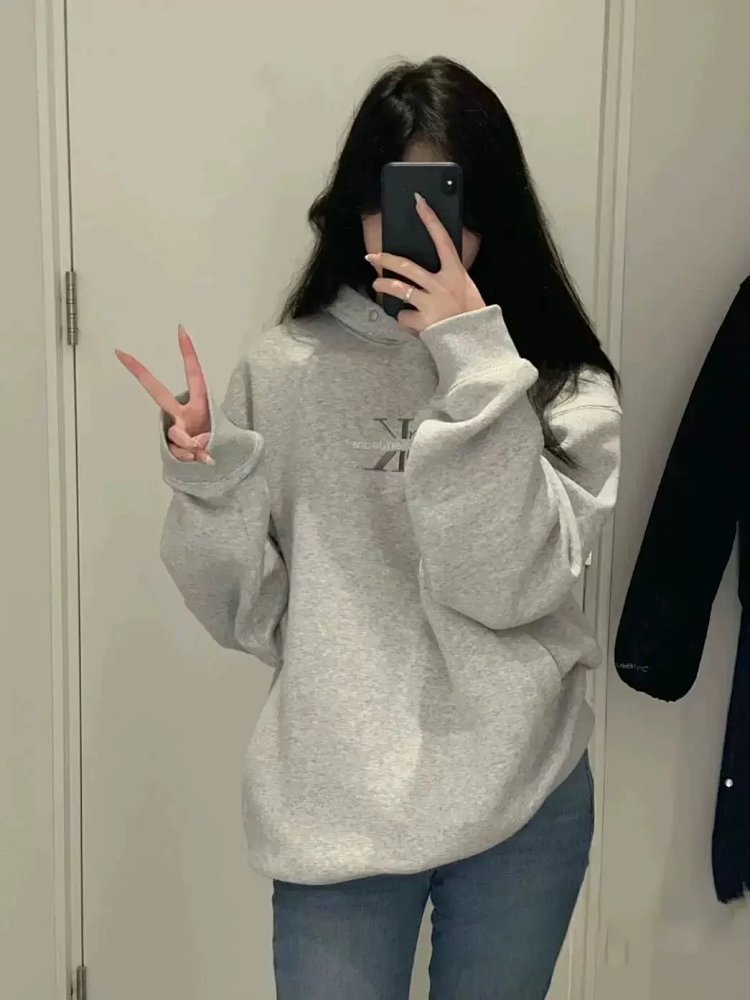 CKHooded hoodie jacket for autumn and winter, unisex, loose and casual, versatile long sleeved t | Outfitreps Spreadsheet