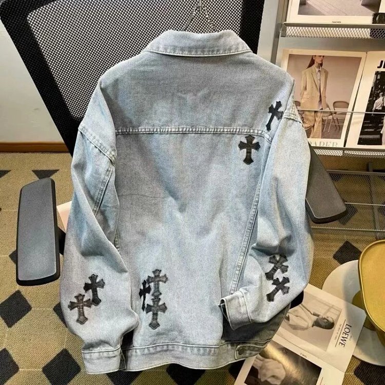 Chrome Hearts Light Luxury Cowboy Printed Coat Spring and Autumn Unisex Trendy Brand Men | Outfitreps Spreadsheet