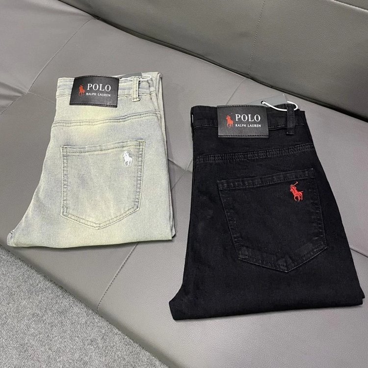 Ralph Lauren jeans embroidered casual pants straight leg slim fit pants | Outfitreps Spreadsheet
