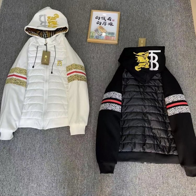 Burberry 2025 Winter Splicing Thick Embroidered Cotton Jacket Down Cotton Jacket Pork Rib New Ma | Outfitreps Spreadsheet