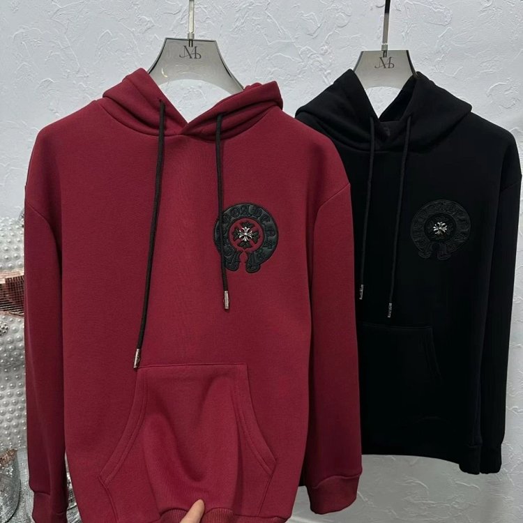 Chrome Hearts hooded sweatshirt, autumn and winter cross long sleeved fleece jacket | Outfitreps Spreadsheet