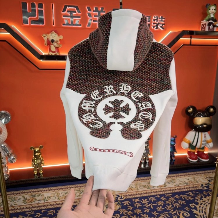 Chrome Hearts hooded sweatshirt, autumn and winter cross long sleeves with velvet embroidery jac | Outfitreps Spreadsheet
